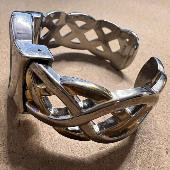 STUDIO TIME STD983T Cuff Bracelet Quartz Analog Women's Watch - Picture 8 of 9